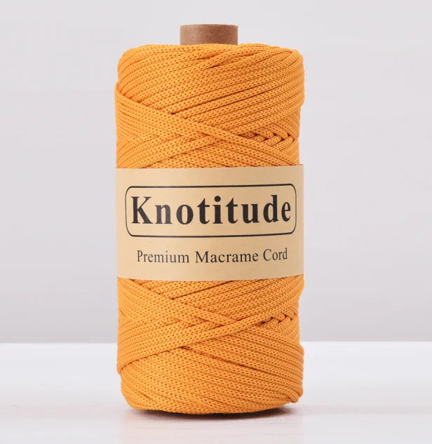 4mm Polyester Macrame Cord - 300g Spool for Knitting & DIY Crafts