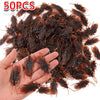 A pile of realistic plastic bugs including cockroaches, centipedes, and scorpions for Halloween pranks.