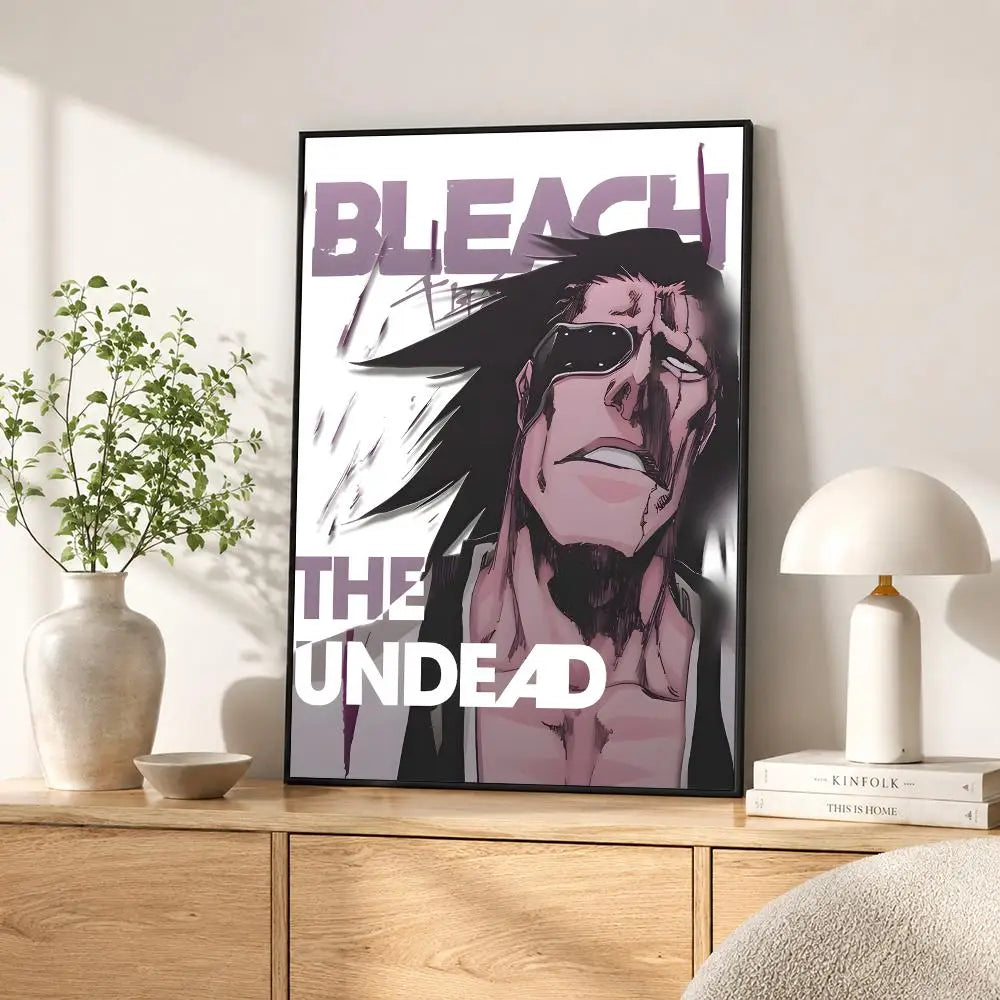 A poster featuring a dramatic illustration of the Bleach character The Undead.