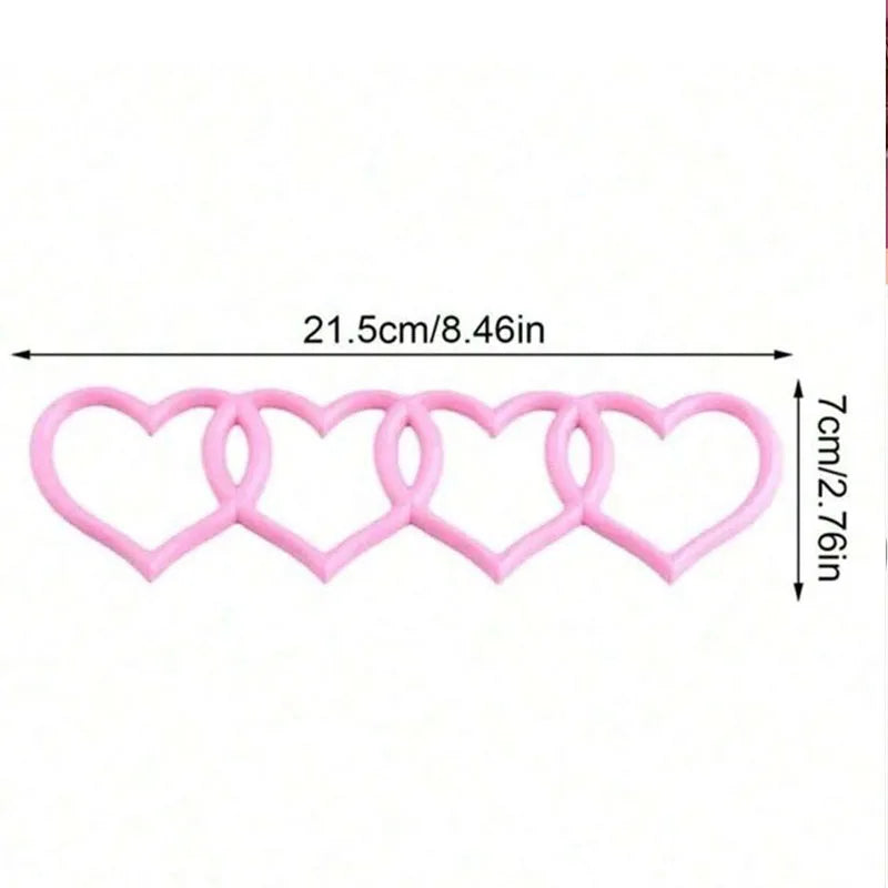 3D Heart Car Badge Sticker – ABS Plastic, Weatherproof, Self-Adhesive