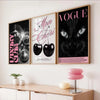 Frameless Leopard & Black-White Gallery Canvas Poster Set (3-Piece)