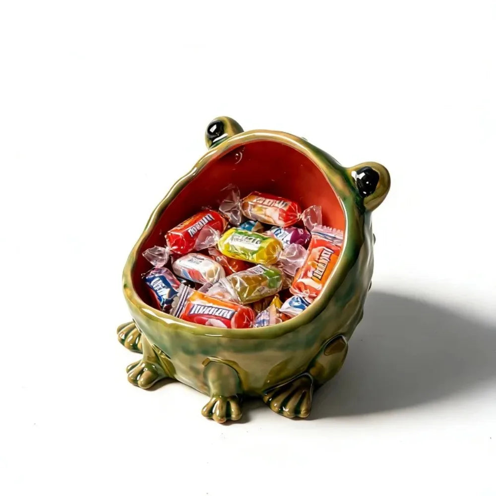 Ceramic Frog Storage Bowl