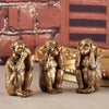 Three Wise Monkeys Resin Figurine Set