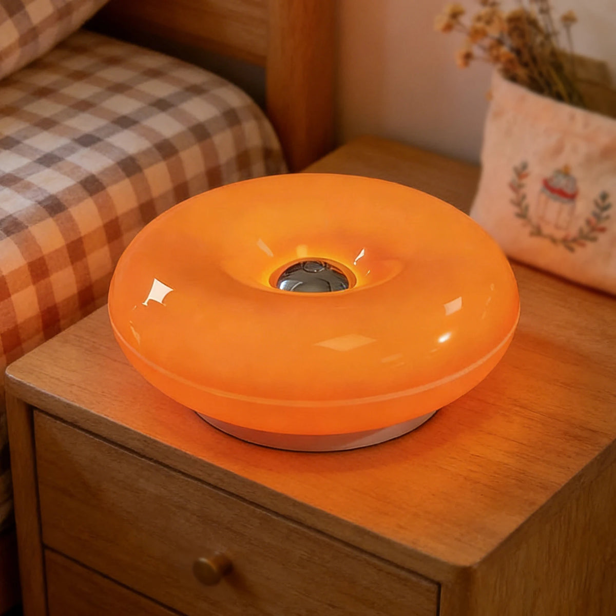 Dimmable Donut LED Table Lamp with Warm Ambient Glow