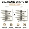 A set of two wall-mounted display shelves, a 2pc set, featuring sturdy and durable wooden boards for storage.