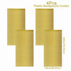 Four pieces of gold sequin glitter fabric used as a plastic background curtain for events