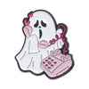 Halloween Enamel Pins Set - Cute Ghost, Black Cat, and Pumpkin Brooches for Kids