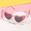 Kids Heart-Shaped Sunglasses with UV400 Protection