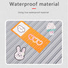 Anatomy and physiology skeleton sticker set featuring cute animal shapes on an orange medical theme background