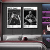 Canvas-Wandkunst mit Porträts von Nate Diaz und McGregor in UFC-Kampfkleidung