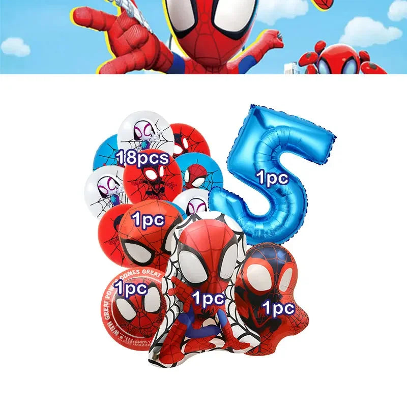 Superhero Birthday Party Tableware and Decoration Kit