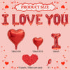 Romantic Foil Balloon and Rose Petal Set for Weddings & Anniversaries