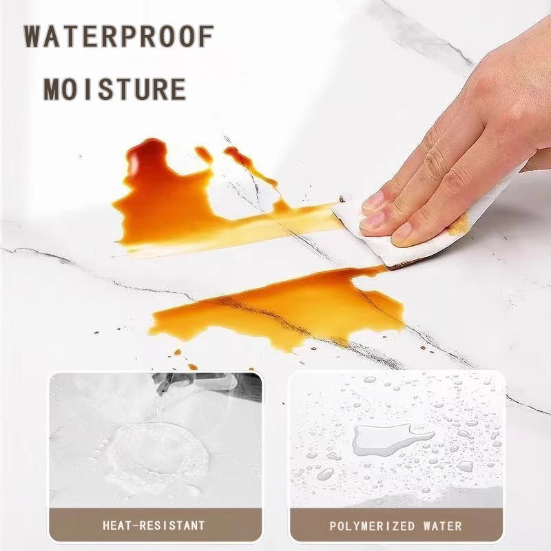 Marble-Pattern Self-Adhesive Peel and Stick Wallpaper