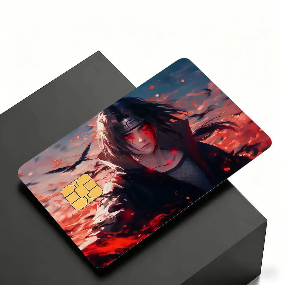 Anime Itachi Uchiha Card Skin Stickers (Set of 4)