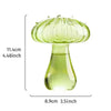 Mushroom-Shaped Glass Hydroponic Vase with Colorful Finish