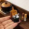 Miniature Dollhouse Kitchenware Set with Storage Rack