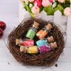 Mini Clear Glass Bottles with Cork Stoppers for DIY Crafts and Storage