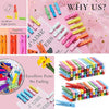 Colorful Natural Wooden Clips for Crafts, Photos, and DIY Projects