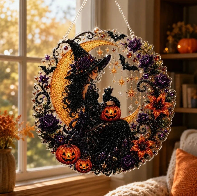 Halloween Ghost Pearl Painting Kit – Autumn DIY Craft Set for Adults