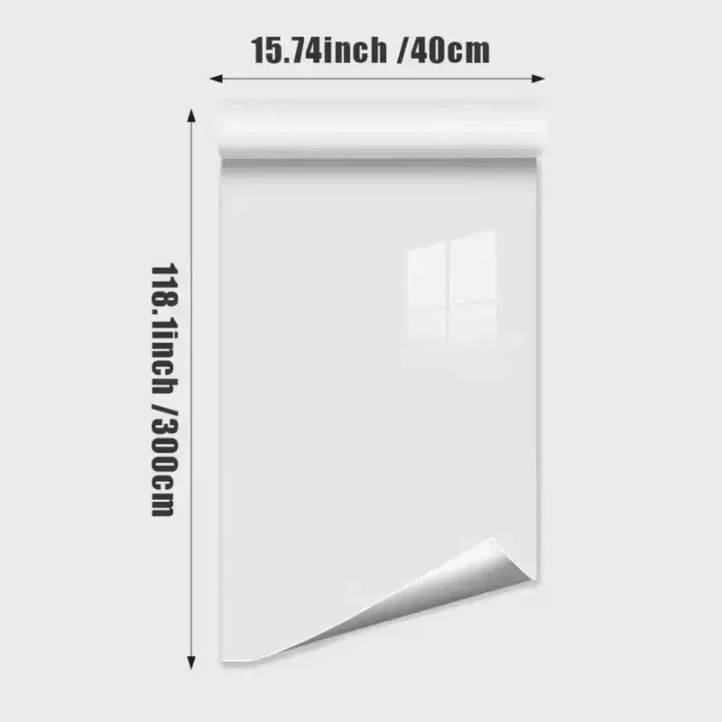 Rouleau de vinyle imitation marbre 3D autoadhésif, mesure 15,74 x 118 pouces.