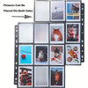 A set of acid-free trading card refill pages for 3-ring binders featuring various animal and portrait photos.