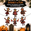 Vintage Wooden Halloween Garland Set (6 Pcs)
