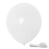 A white balloon and a white spatula are shown against a white background.