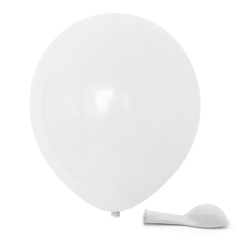 A white balloon and a white spatula are shown against a white background.