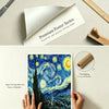 A hand holds a premium poster featuring an Attack on Titan scene, showcasing its fine art print quality and packaging.