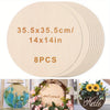 14 Inch Unfinished Round Wood Slices for DIY Crafts