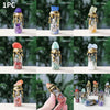 A collection of natural crystal wishing bottles featuring various stones like amethyst, lapis lazuli, citrine, jasper, aventu