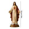 A religious figurine set depicting Jesus and the Blessed Mother with hearts.
