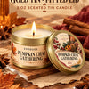 Orange Loaf Scented Candle Set in Gold Tins (4-Pack)