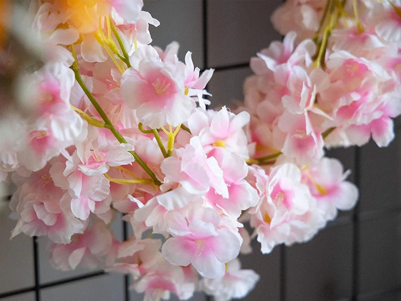 Artificial Sakura Flower Vine for Wedding and Party Decoration