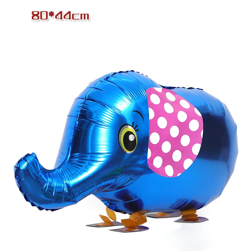 Blue elephant foil balloon for birthday party decor