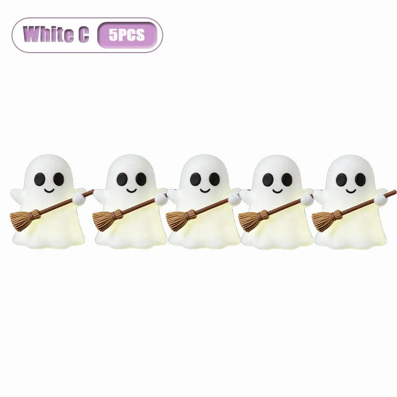 Glow-in-the-Dark Mini Ghost Figurine for Halloween Décor
