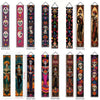 A collection of vertical banners featuring Mexican Day of the Dead motifs including skulls, flowers, and traditional imagery.
