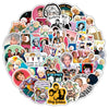 A collection of stickers featuring characters and themes from The Golden Girls television show