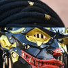 Mechanical Clown Dreadlock Mask with Punk Rivet Detailing