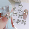 Gold Bowknot Nail Art Charms (50-Pack)