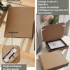 Packaging options for a rustic wooden photo frame including single and sets of three boxes