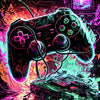 Neon Gamer Controller Diamond Painting Kit