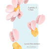 Pink magnetic sealing clips with five petals and a yellow center used for flower sealing.