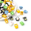 A collection of colorful 3D silicone plant beads in various shapes and colors for jewelry making and DIY crafts