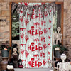 Halloween Foil Fringe Curtain – Pumpkin, Ghost & Bat Print Party Backdrop