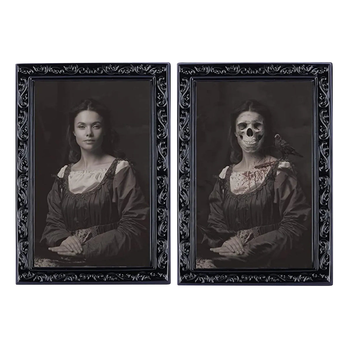 3D Changing Face Ghost Portrait Halloween Decoration