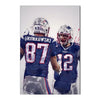 Abstract Football Player Canvas Wall Art