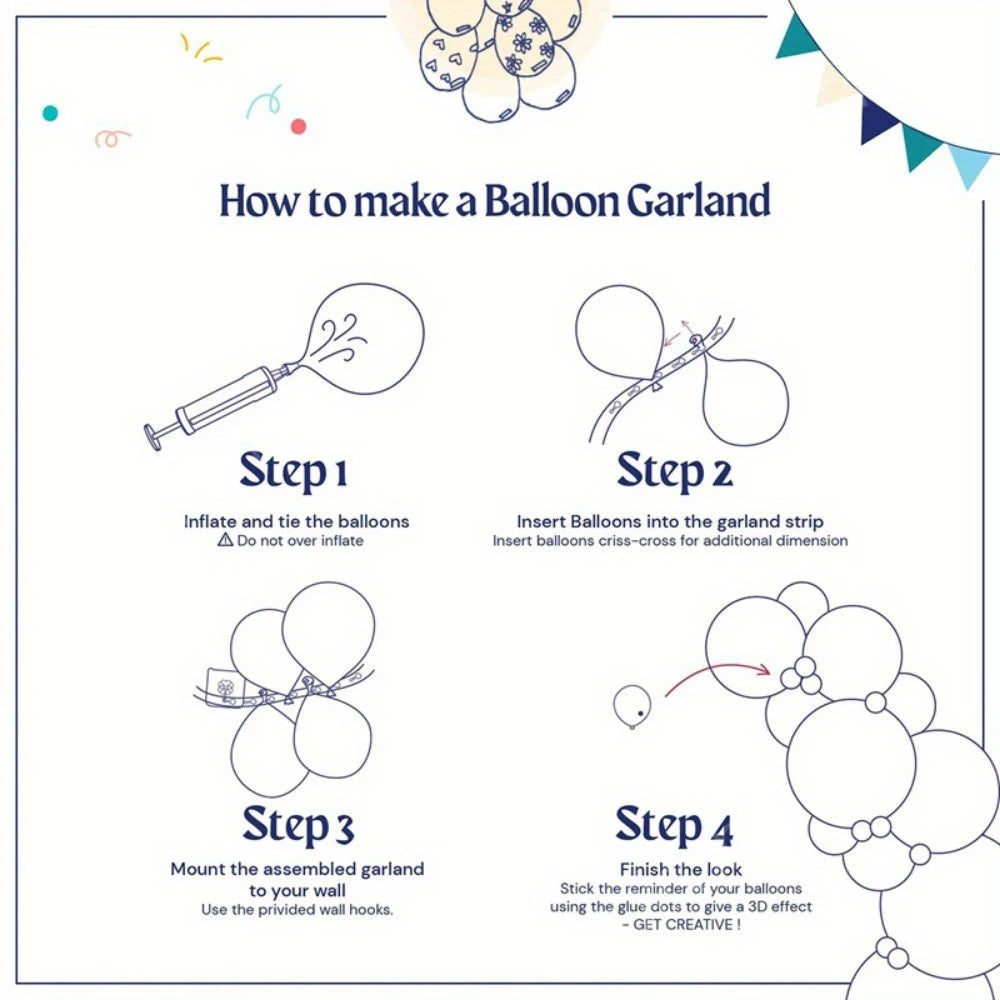 Football Party Balloon Arch Kit (141 Pieces)