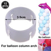 Clear plastic ring stand for balloon column arch decoration