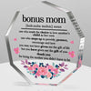 Acrylic Decorative Sign for Bonus Moms